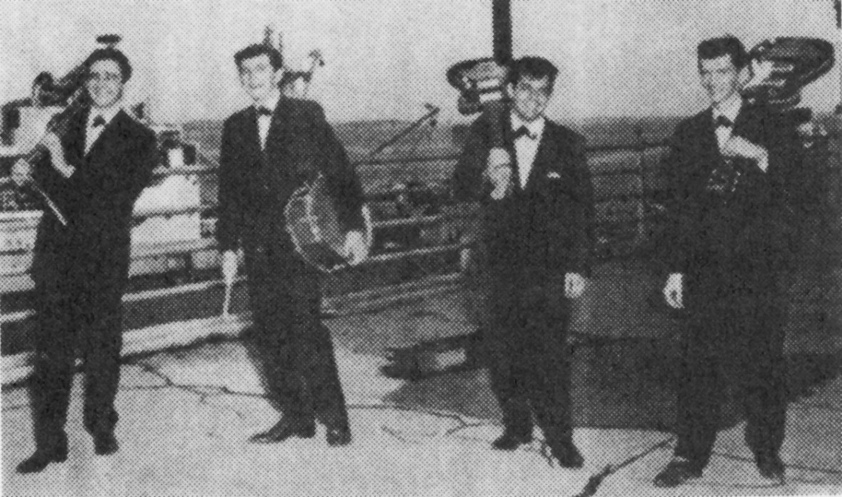 Les Gamnaires (photo tirée du livre de Léo Roy, La merveilleuse époque des groupes québécois des années 60).